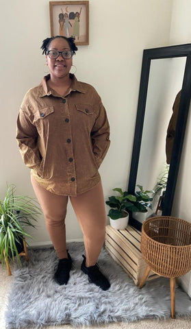 Vintage Washed Shacket Set