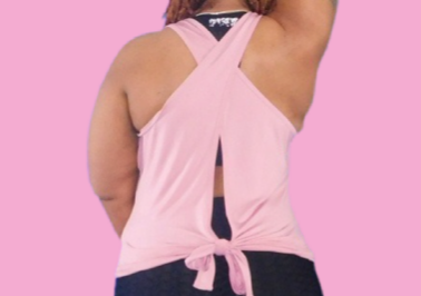 Crisscross Back Tie Tank