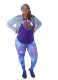 Purple Tornado Leggings