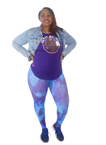 Purple Tornado Leggings