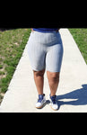 Textured Biker Shorts
