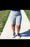 Textured Biker Shorts