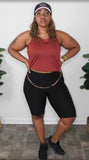 Textured Biker Shorts