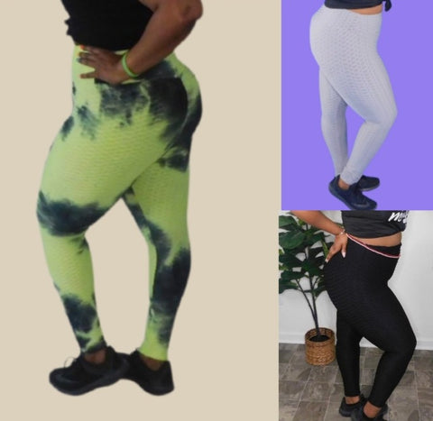 Textured Printed Leggings